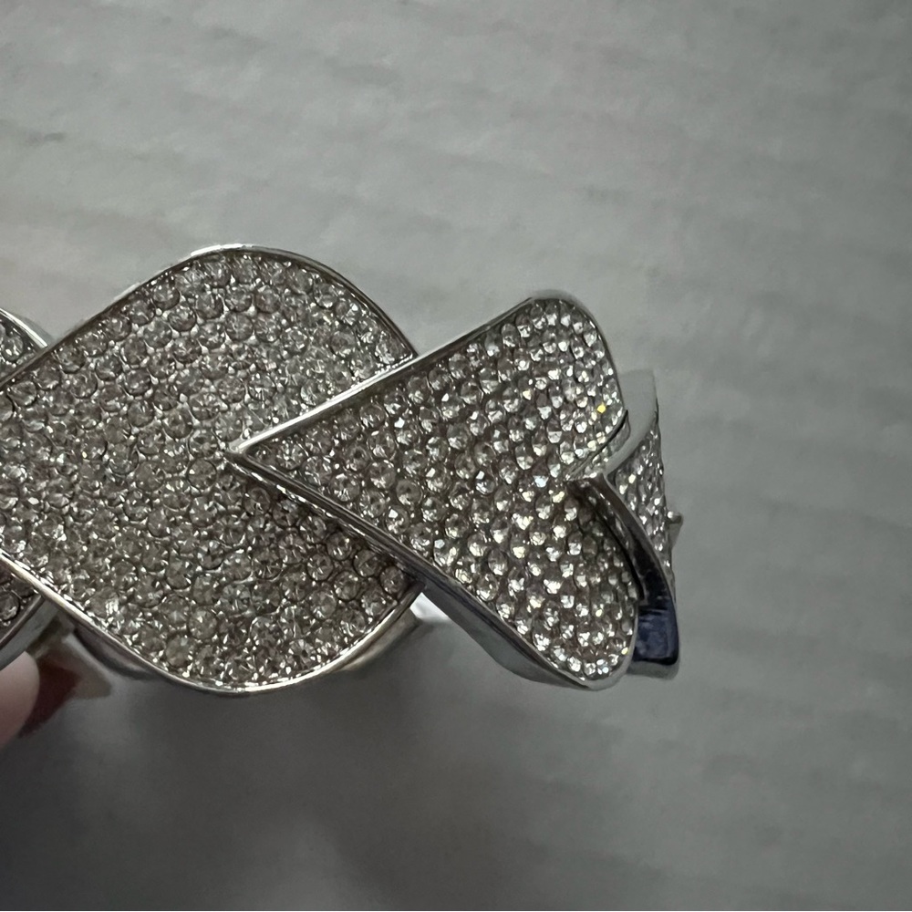 Silver Rhinestone Bracelet - Picture 2 of 5